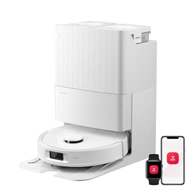 roborock Qrevo L Pro Robot Vacuum and Mop, 18,500Pa Powerful Suction, 75°C Water Mop Washing & 45°C Air Drying, All-in-One Self-Emptying & Refilling Dock, Anti-Tangle Brushes for Home, Pet Hair, White