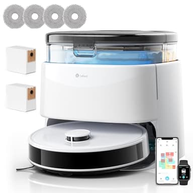 LEFANT M3 Max Robot Vacuum and Mop, All-in-One 20000 Pa Suction, 210-Min Runtime, 45℃ Hot Water Washing & Cold Air Drying, 3.2L Auto-Empty, dToF Laser Navigation, 5GHz WiFi/App/Alexa/Apple Watch