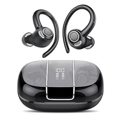 Wireless Earbud Bluetooth 5.3 Over-Ear Sport Headphones Touch Control Hi-Fi Stereo True TWS in Earphones IP6 Waterproof 48H Playback LED Power Display Noise Reduction Headset for Gym