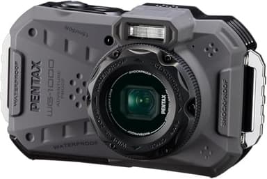 PENTAX WG-1000 (Grey), Waterproof Digital Compact Camera, Designed for Occasional Outdoor and Underwater Photography, Waterproof up to a Depth of 15 Meters (up to an Hour)