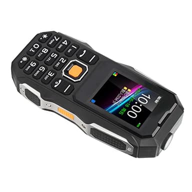 POENVFPO Mini Senior Cell Phone 5800mAh Simple Operation Large Button, Three Proof Mobile Phone for Elderly, Basic Cell for Senior (Black)